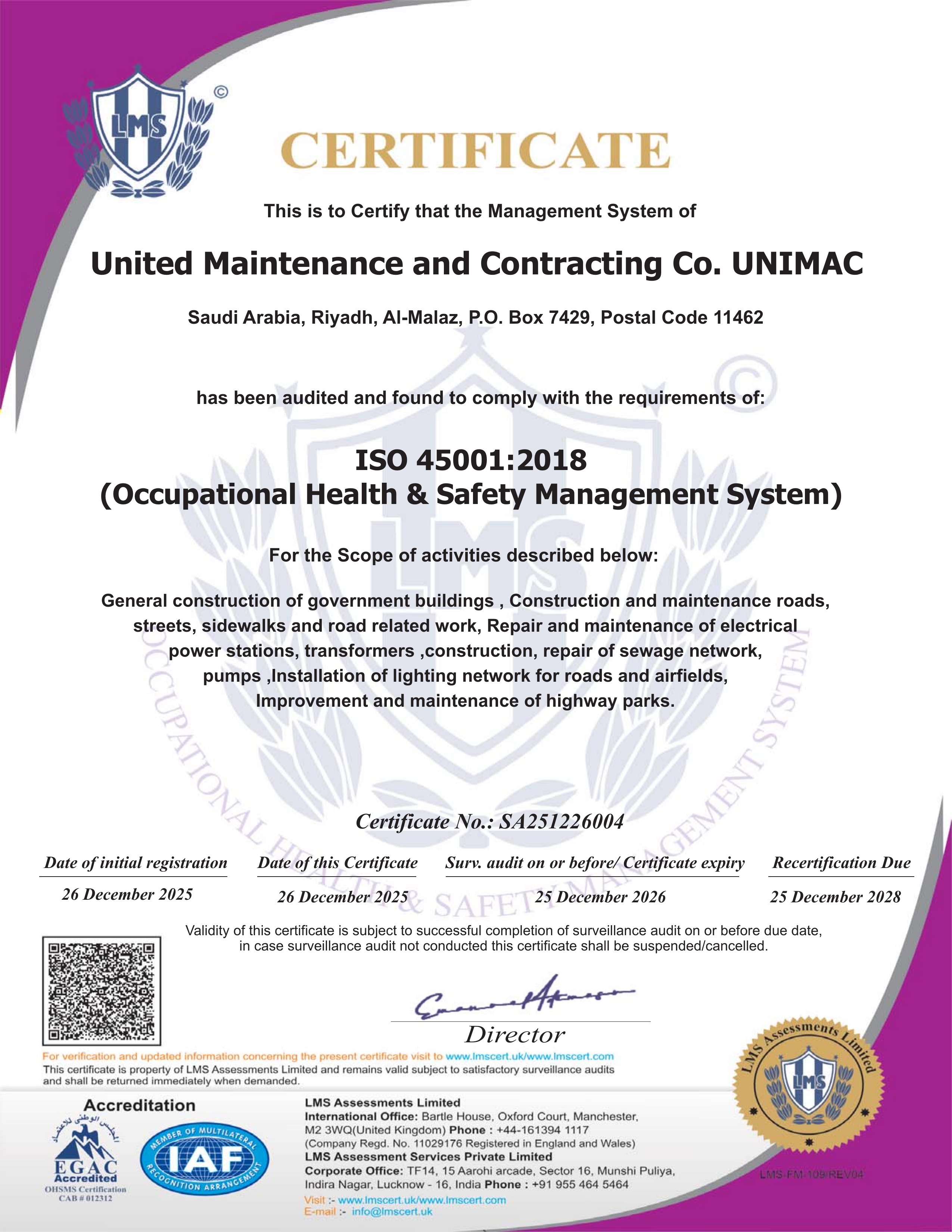 ISO 45001:2018